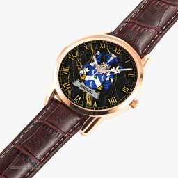 Irish Sheilds Irish Coat of Arms Irish Watch Instafamous Quartz Leather Strap