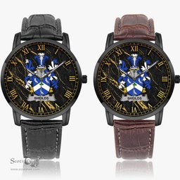Irish Sheilds Irish Coat of Arms Irish Watch Instafamous Quartz Leather Strap