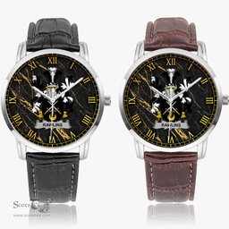 Irish Rawlins Irish Coat of Arms Irish Watch Instafamous Quartz Leather Strap