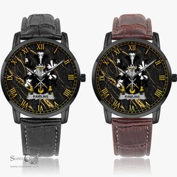 Irish Rawlins Irish Coat of Arms Irish Watch Instafamous Quartz Leather Strap