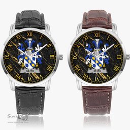 Irish Smith or Smyth Irish Coat of Arms Irish Watch Instafamous Quartz Leather Strap