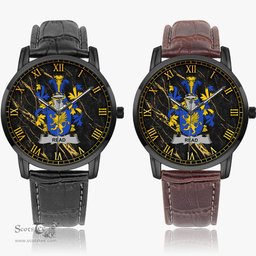 Irish Read Irish Coat of Arms Irish Watch Instafamous Quartz Leather Strap