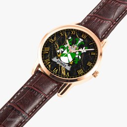 Irish Stokes Irish Coat of Arms Irish Watch Instafamous Quartz Leather Strap