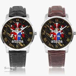 Irish Wybrants Irish Coat of Arms Irish Watch Instafamous Quartz Leather Strap