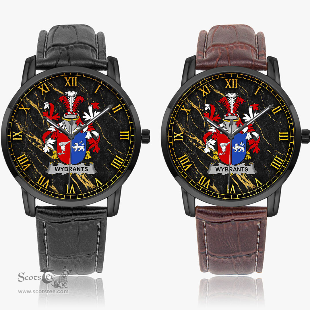 Irish Wybrants Irish Coat of Arms Irish Watch Instafamous Quartz Leather Strap