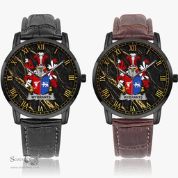 Irish Wybrants Irish Coat of Arms Irish Watch Instafamous Quartz Leather Strap