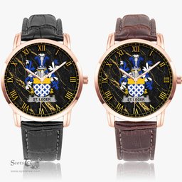 Irish St.Leger Irish Coat of Arms Irish Watch Instafamous Quartz Leather Strap