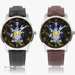 Irish St.Leger Irish Coat of Arms Irish Watch Instafamous Quartz Leather Strap