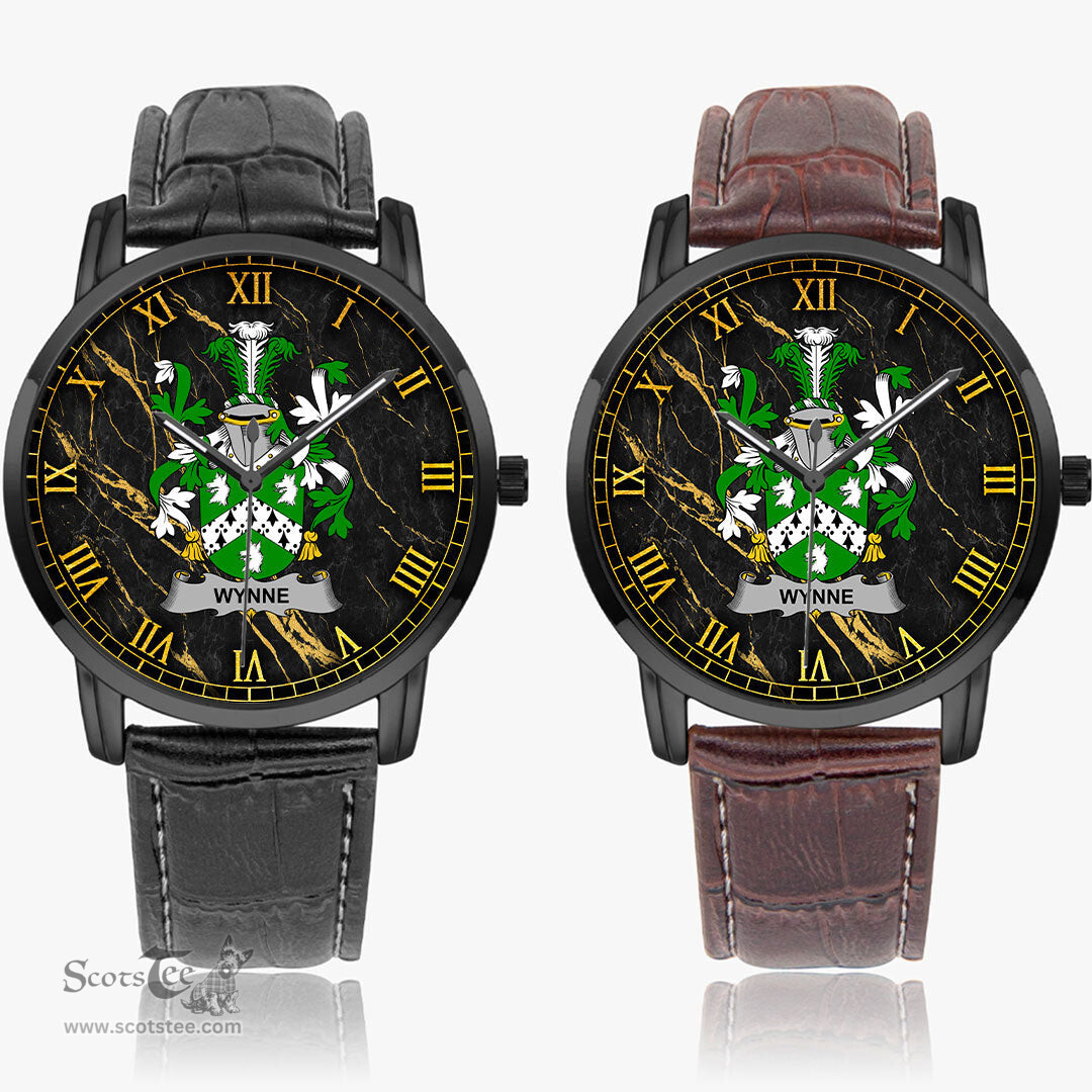 Irish Wynne Irish Coat of Arms Irish Watch Instafamous Quartz Leather Strap
