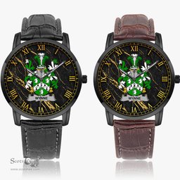 Irish Wynne Irish Coat of Arms Irish Watch Instafamous Quartz Leather Strap