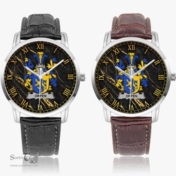 Irish Orpen Irish Coat of Arms Irish Watch Instafamous Quartz Leather Strap