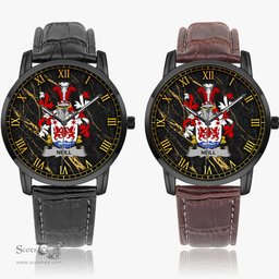Irish Neill or O Neill Irish Coat of Arms Irish Watch Instafamous Quartz Leather Strap