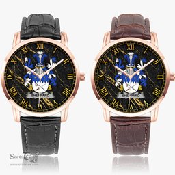 Irish Sheppard Irish Coat of Arms Irish Watch Instafamous Quartz Leather Strap