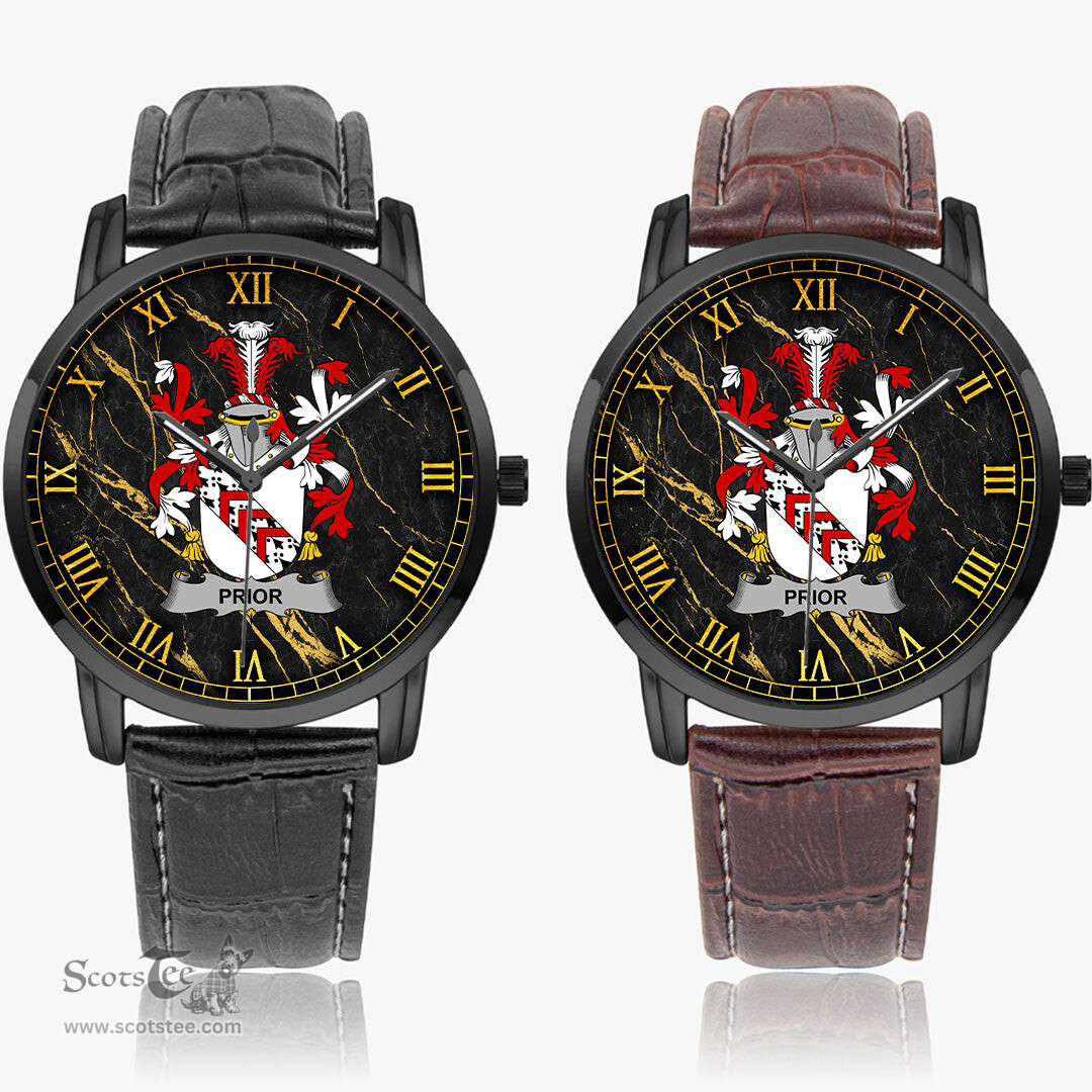Irish Prior Irish Coat of Arms Irish Watch Instafamous Quartz Leather Strap