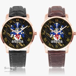 Irish St. George Irish Coat of Arms Irish Watch Instafamous Quartz Leather Strap