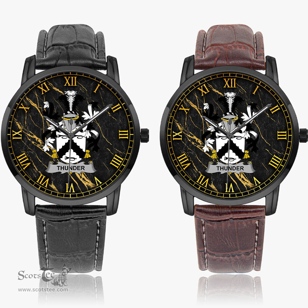 Irish Thunder Irish Coat of Arms Irish Watch Instafamous Quartz Leather Strap