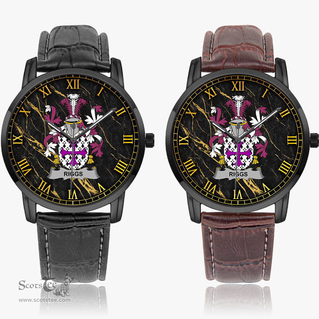 Irish Riggs Irish Coat of Arms Irish Watch Instafamous Quartz Leather Strap