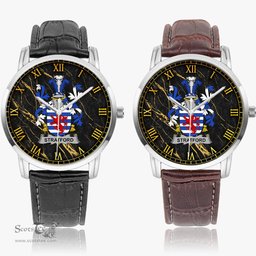 Irish Stratford Irish Coat of Arms Irish Watch Instafamous Quartz Leather Strap