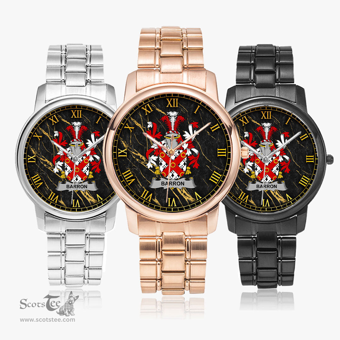Irish Barron Irish Coat of Arms Irish Watch Folding Clasp Type Stainless Steel Quartz Watch