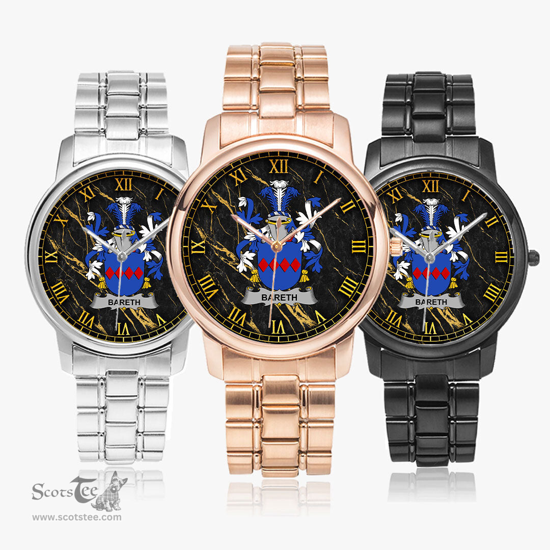 Irish Bareth Irish Coat of Arms Irish Watch Folding Clasp Type Stainless Steel Quartz Watch