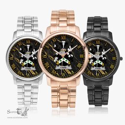 Irish Davis Irish Coat of Arms Irish Watch Folding Clasp Type Stainless Steel Quartz Watch
