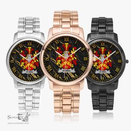Irish Dennis Irish Coat of Arms Irish Watch Folding Clasp Type Stainless Steel Quartz Watch