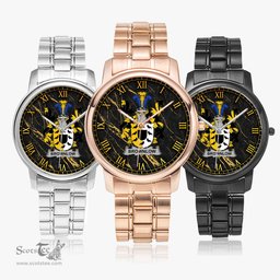 Irish Brownlow Irish Coat of Arms Irish Watch Folding Clasp Type Stainless Steel Quartz Watch