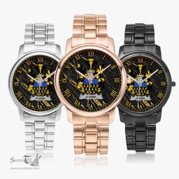 Irish Cooke Irish Coat of Arms Irish Watch Folding Clasp Type Stainless Steel Quartz Watch