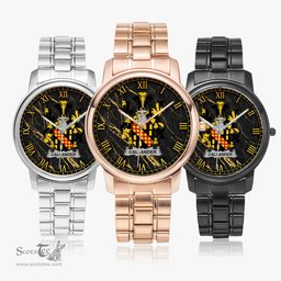 Irish Callander Irish Coat of Arms Irish Watch Folding Clasp Type Stainless Steel Quartz Watch