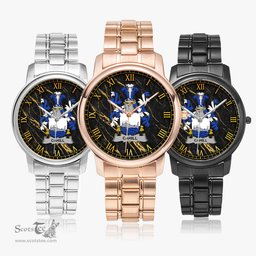 Irish Cahill or O Cahill Irish Coat of Arms Irish Watch Folding Clasp Type Stainless Steel Quartz Watch