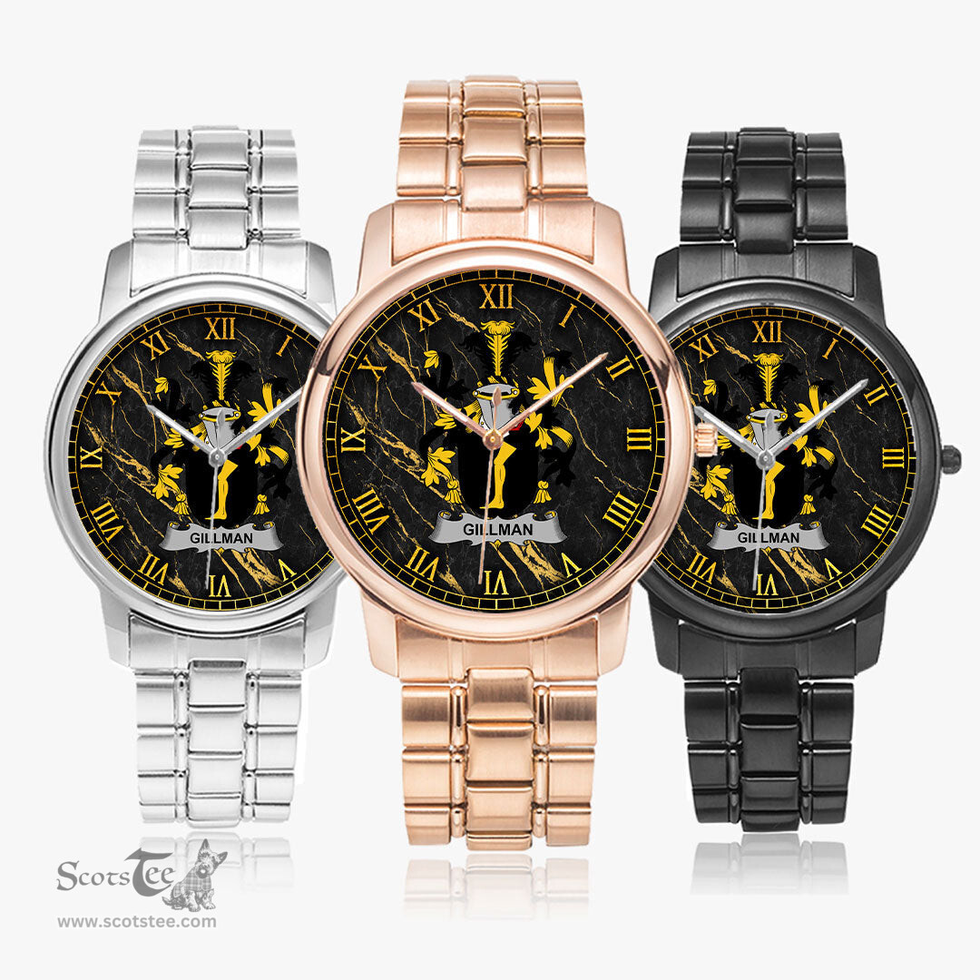 Irish Gillman Irish Coat of Arms Irish Watch Folding Clasp Type Stainless Steel Quartz Watch