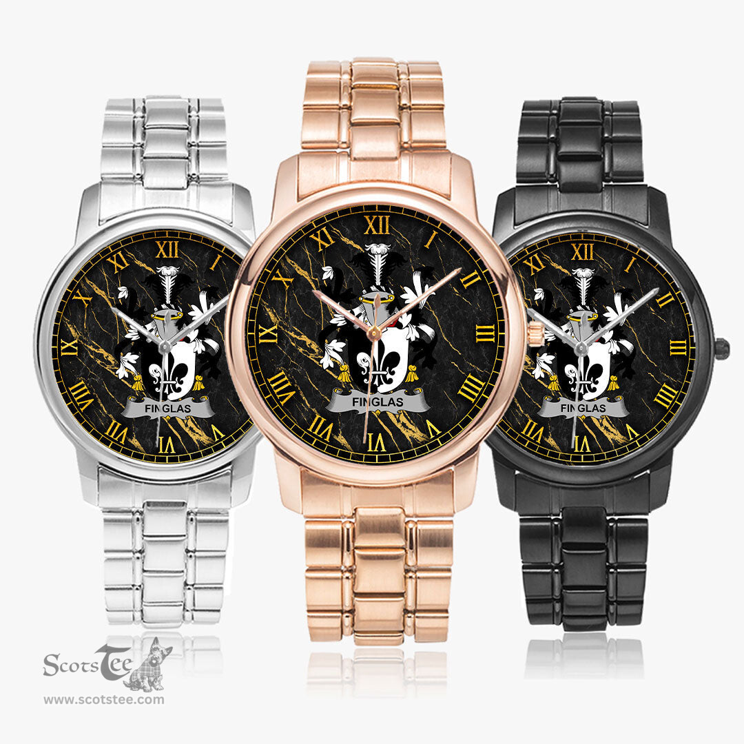 Irish Finglas Irish Coat of Arms Irish Watch Folding Clasp Type Stainless Steel Quartz Watch