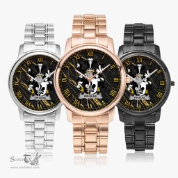 Irish Finglas Irish Coat of Arms Irish Watch Folding Clasp Type Stainless Steel Quartz Watch