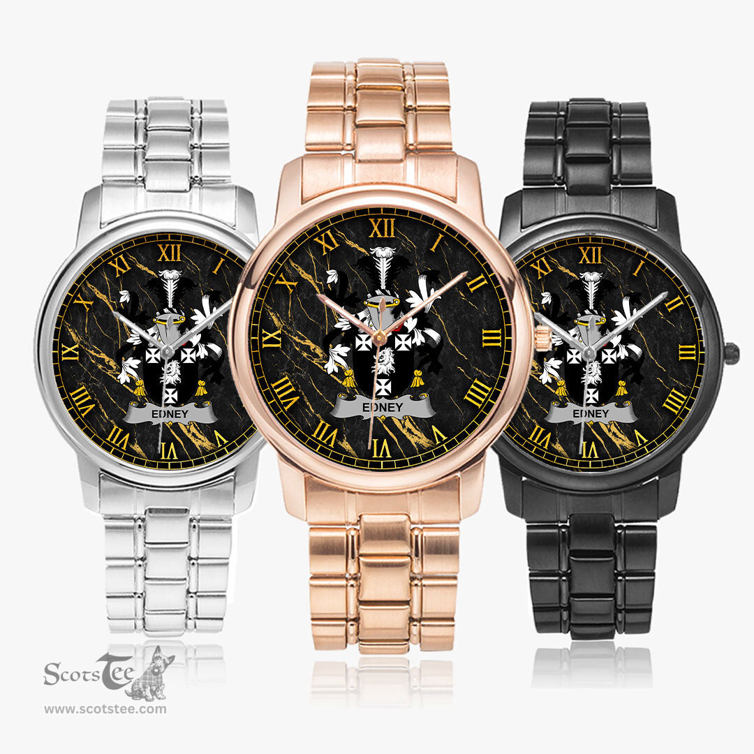 Irish Edney Irish Coat of Arms Irish Watch Folding Clasp Type Stainless Steel Quartz Watch