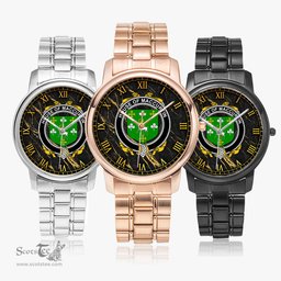 Irish House of MACCURTIN Irish Coat of Arms Irish Watch Folding Clasp Type Stainless Steel Quartz Watch