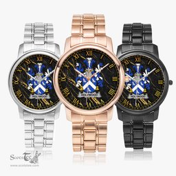 Irish Holywood Irish Coat of Arms Irish Watch Folding Clasp Type Stainless Steel Quartz Watch