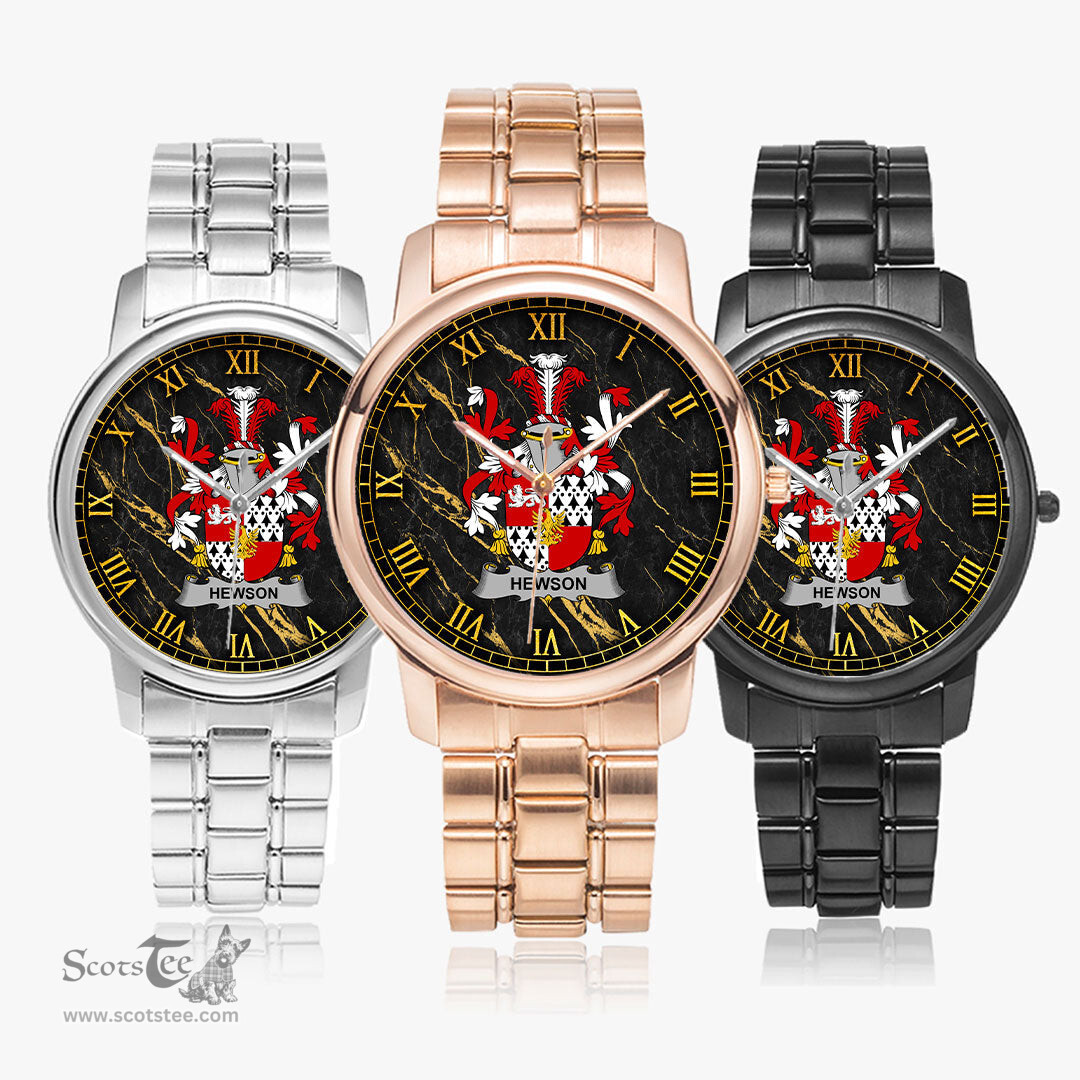 Irish Hewson Irish Coat of Arms Irish Watch Folding Clasp Type Stainless Steel Quartz Watch