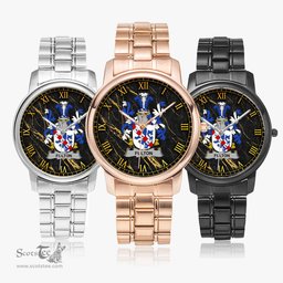 Irish Fulton Irish Coat of Arms Irish Watch Folding Clasp Type Stainless Steel Quartz Watch