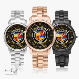 Irish House of BUTLER Irish Coat of Arms Irish Watch Folding Clasp Type Stainless Steel Quartz Watch