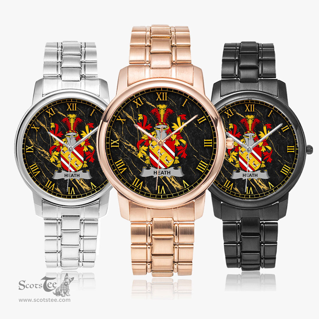 Irish Heath Irish Coat of Arms Irish Watch Folding Clasp Type Stainless Steel Quartz Watch