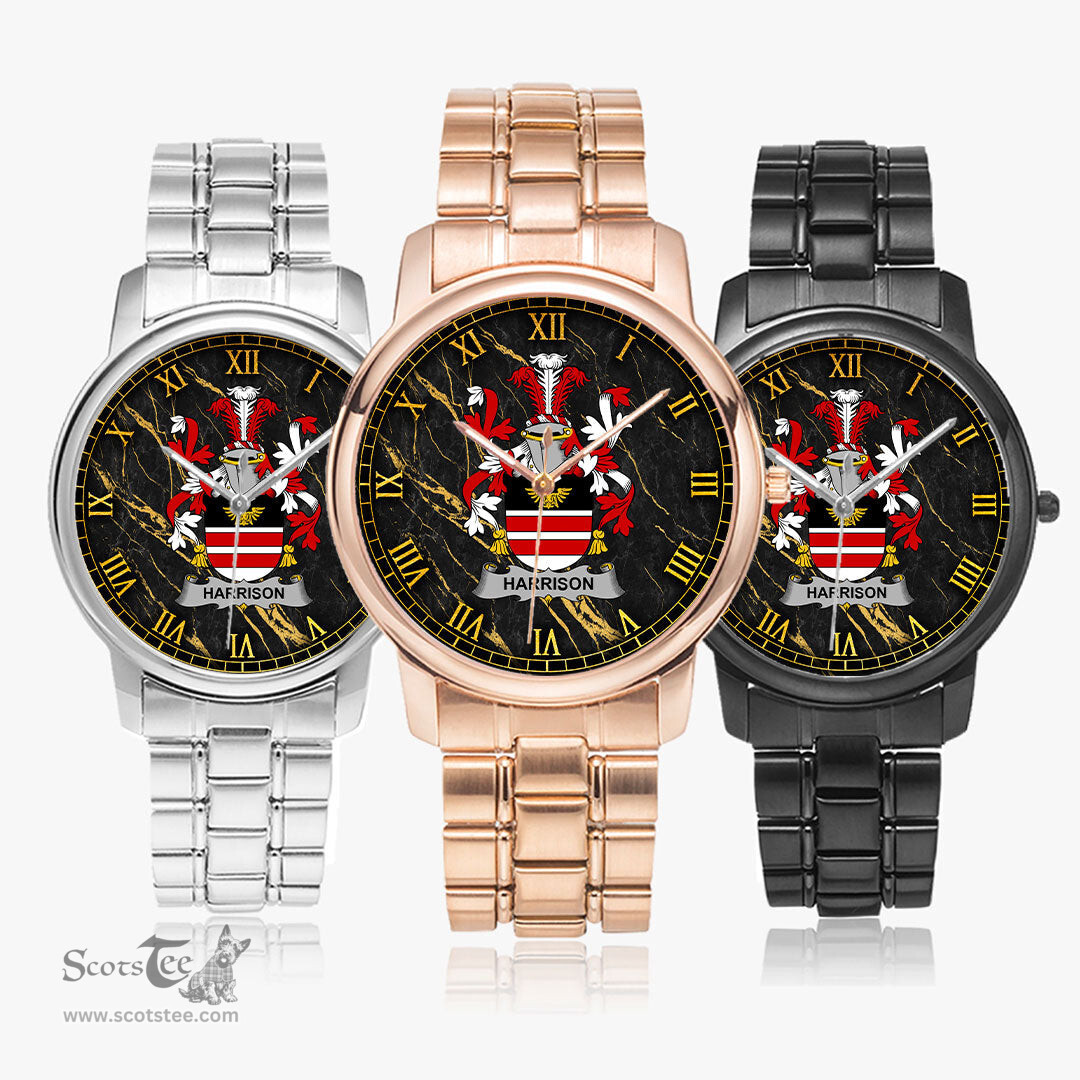 Irish Harrison Irish Coat of Arms Irish Watch Folding Clasp Type Stainless Steel Quartz Watch