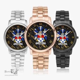 Irish Gara or O Gara Irish Coat of Arms Irish Watch Folding Clasp Type Stainless Steel Quartz Watch