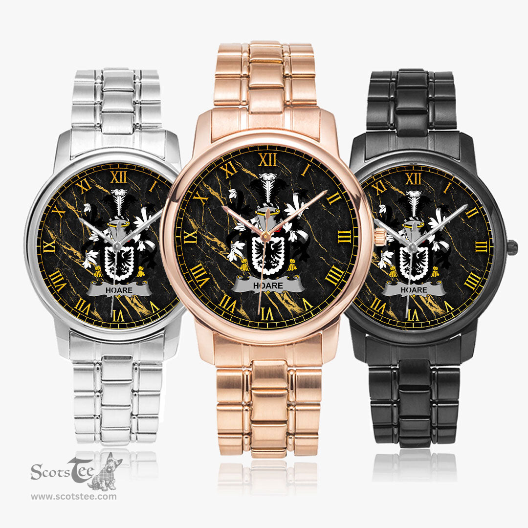 Irish Hoare Irish Coat of Arms Irish Watch Folding Clasp Type Stainless Steel Quartz Watch