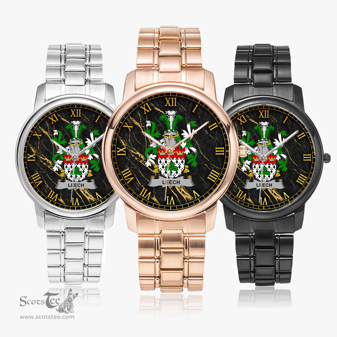 Irish Leech Irish Coat of Arms Irish Watch Folding Clasp Type Stainless Steel Quartz Watch