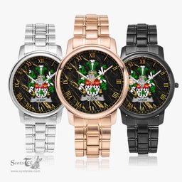Irish Leech Irish Coat of Arms Irish Watch Folding Clasp Type Stainless Steel Quartz Watch