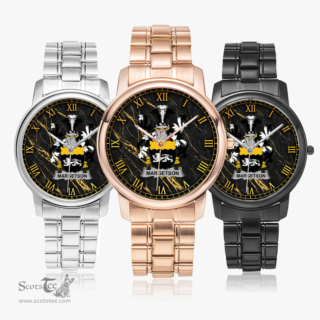 Irish Margetson Irish Coat of Arms Irish Watch Folding Clasp Type Stainless Steel Quartz Watch
