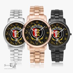 Irish House of O GRADY Irish Coat of Arms Irish Watch Folding Clasp Type Stainless Steel Quartz Watch