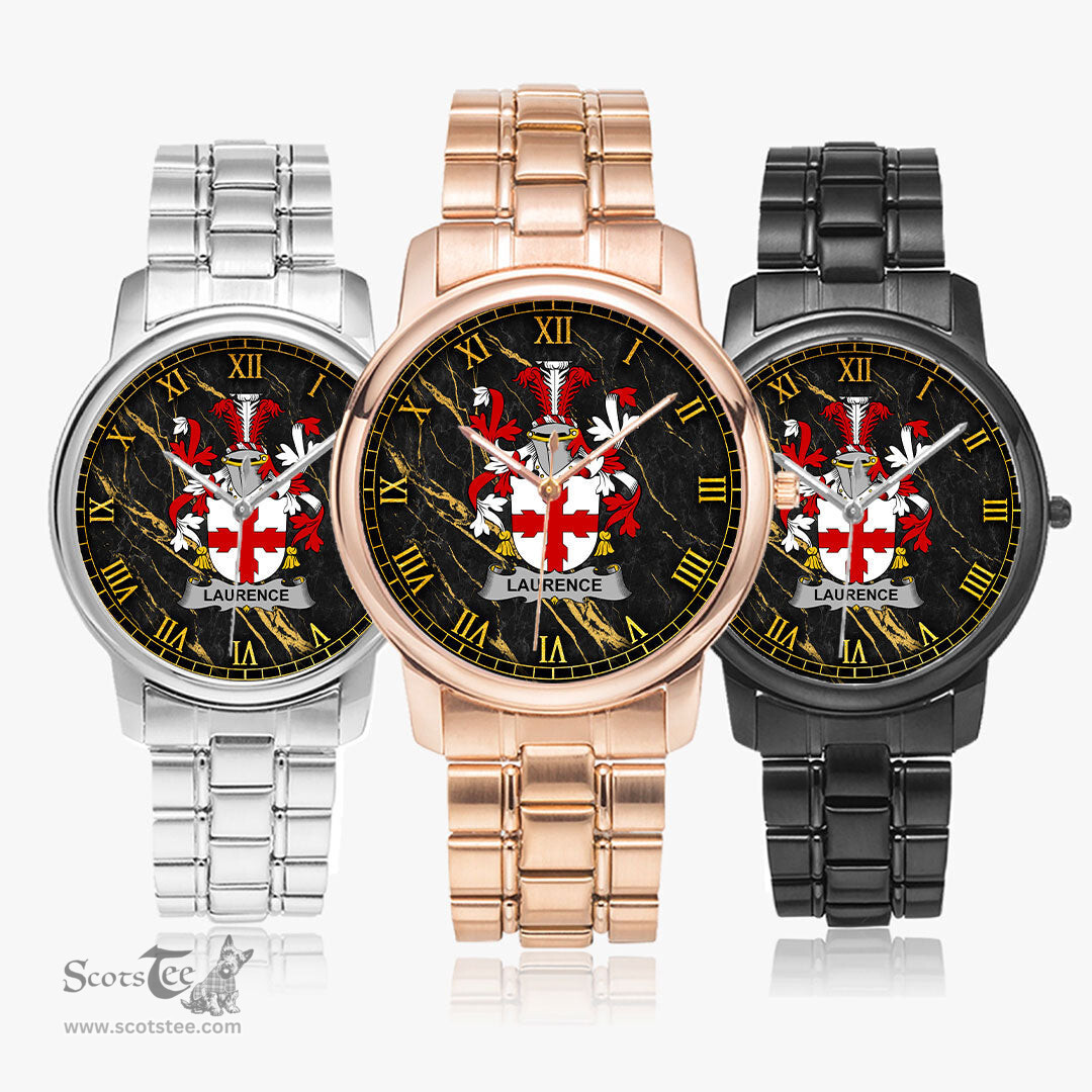 Irish Laurence Irish Coat of Arms Irish Watch Folding Clasp Type Stainless Steel Quartz Watch