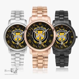 Irish House of O REGAN Irish Coat of Arms Irish Watch Folding Clasp Type Stainless Steel Quartz Watch