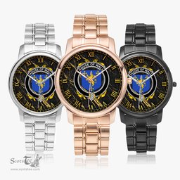 Irish House of WALL Irish Coat of Arms Irish Watch Folding Clasp Type Stainless Steel Quartz Watch